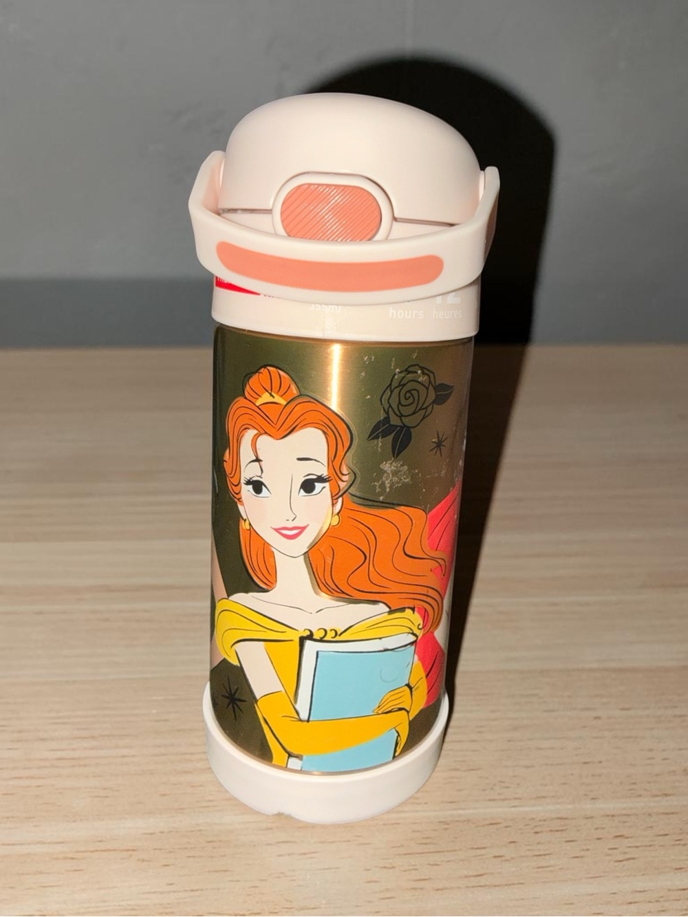 Disney Princess Insulated Bottle - Pink, Gold & Yellow